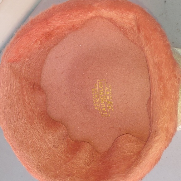 Vintage LAUNCELOT 1950's Wool Fur Beret Made In Italy - Picture 6 of 7